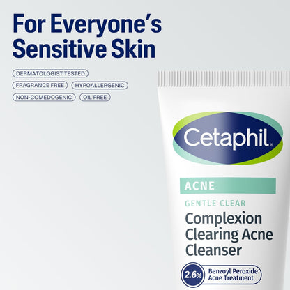 Cetaphil Gentle Clear Complexion-Clearing Cleanser – Mindful Morning and Evening Skincare Ritual
