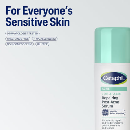 Cetaphil Gentle Clear Repairing Post-Acne Serum – Safe Retinol Alternative for Sensitive Skin, Dermatologist-Tested Serum