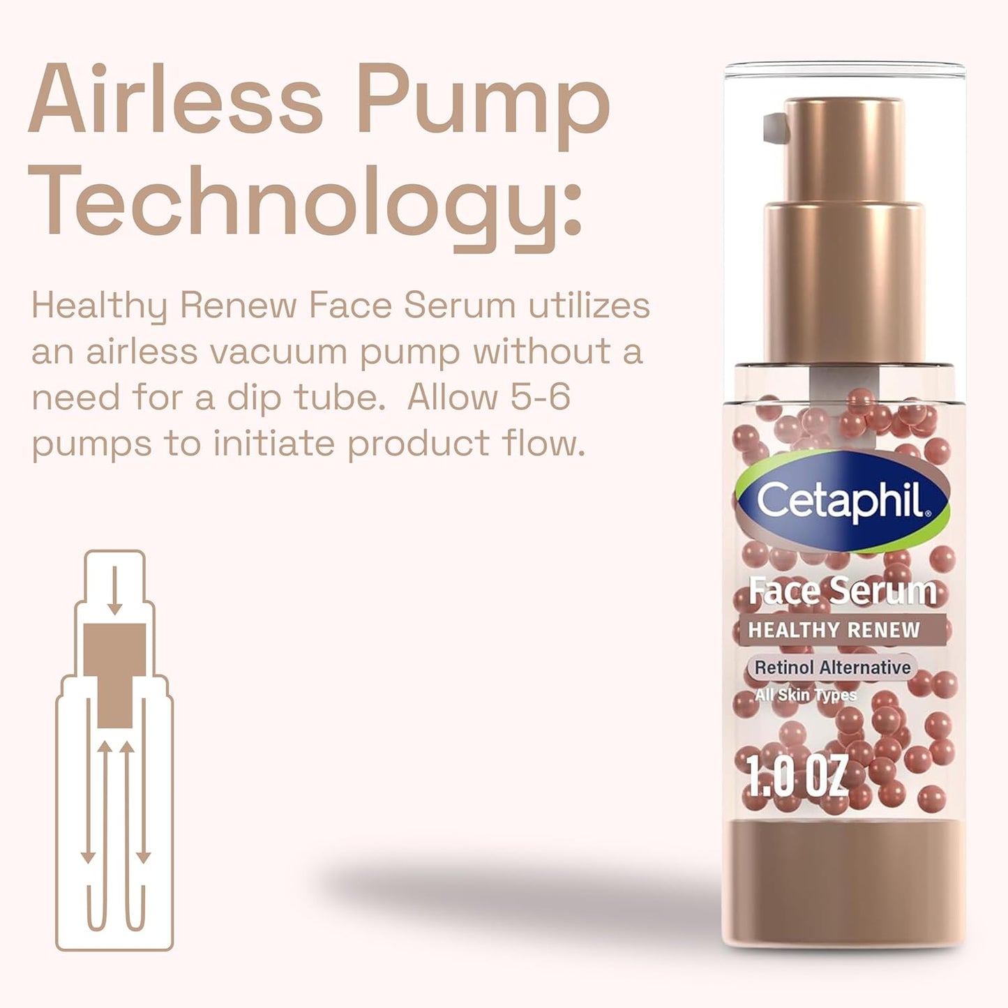 Cetaphil Healthy Renew Anti Aging Serum – Thoughtful Gift for Mom, Retinol-Free Sensitive Skin Serum