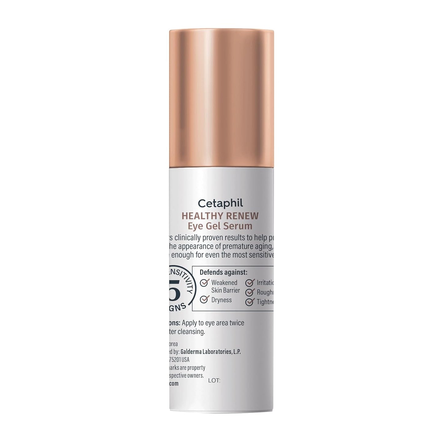 Cetaphil Healthy Renew Eye Gel Serum – Streamlined One Step Eye Treatment, Fragrance Free Serum for Simple Routines