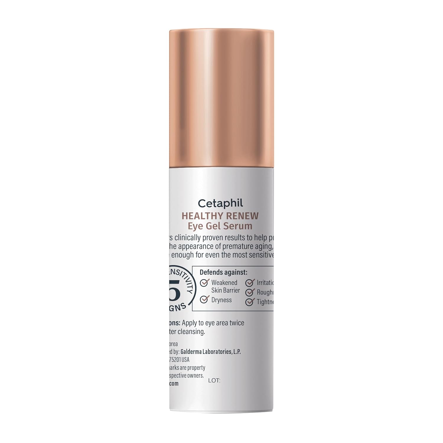Cetaphil Healthy Renew Eye Gel Serum – Streamlined One Step Eye Treatment, Fragrance Free Serum for Simple Routines