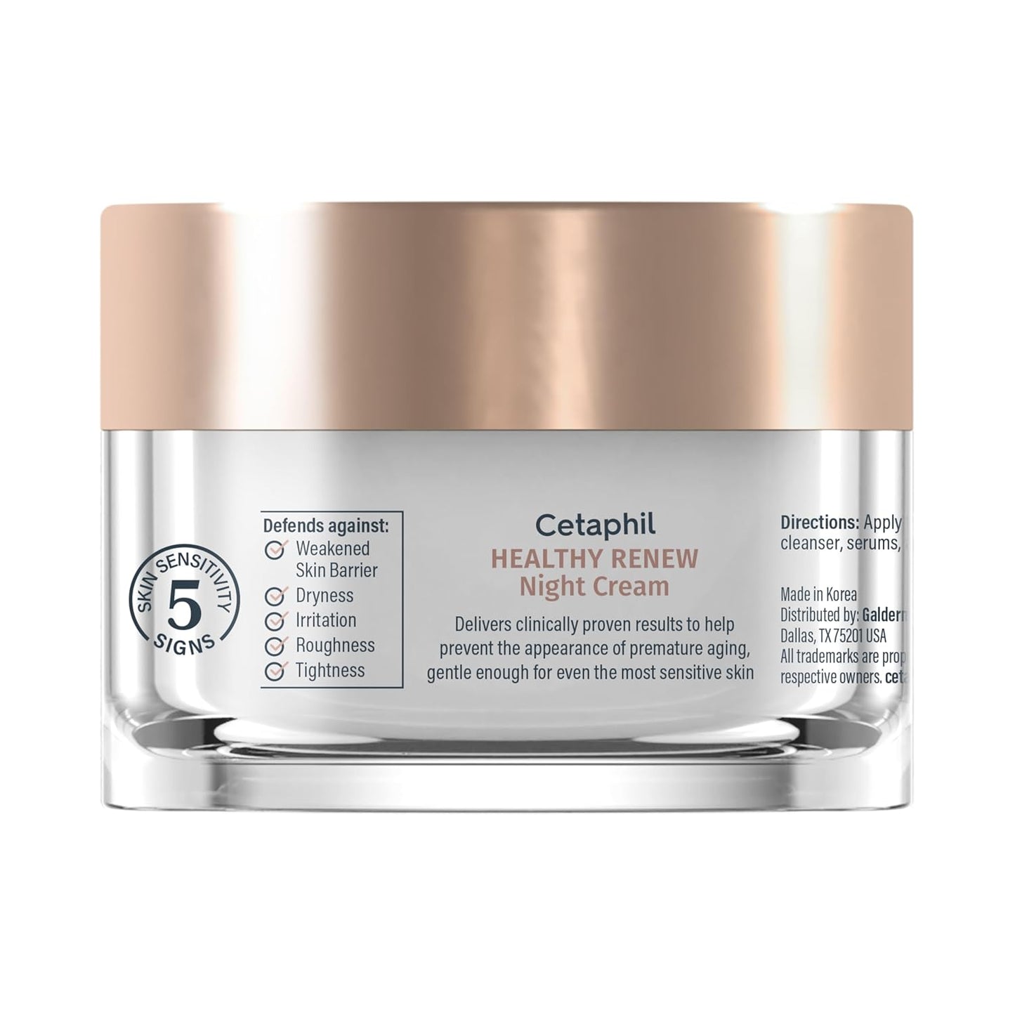 Cetaphil Healthy Renew Night Cream – Thoughtful Birthday Gift for Women, Anti-Aging Peptide Cream for Sensitive Skin