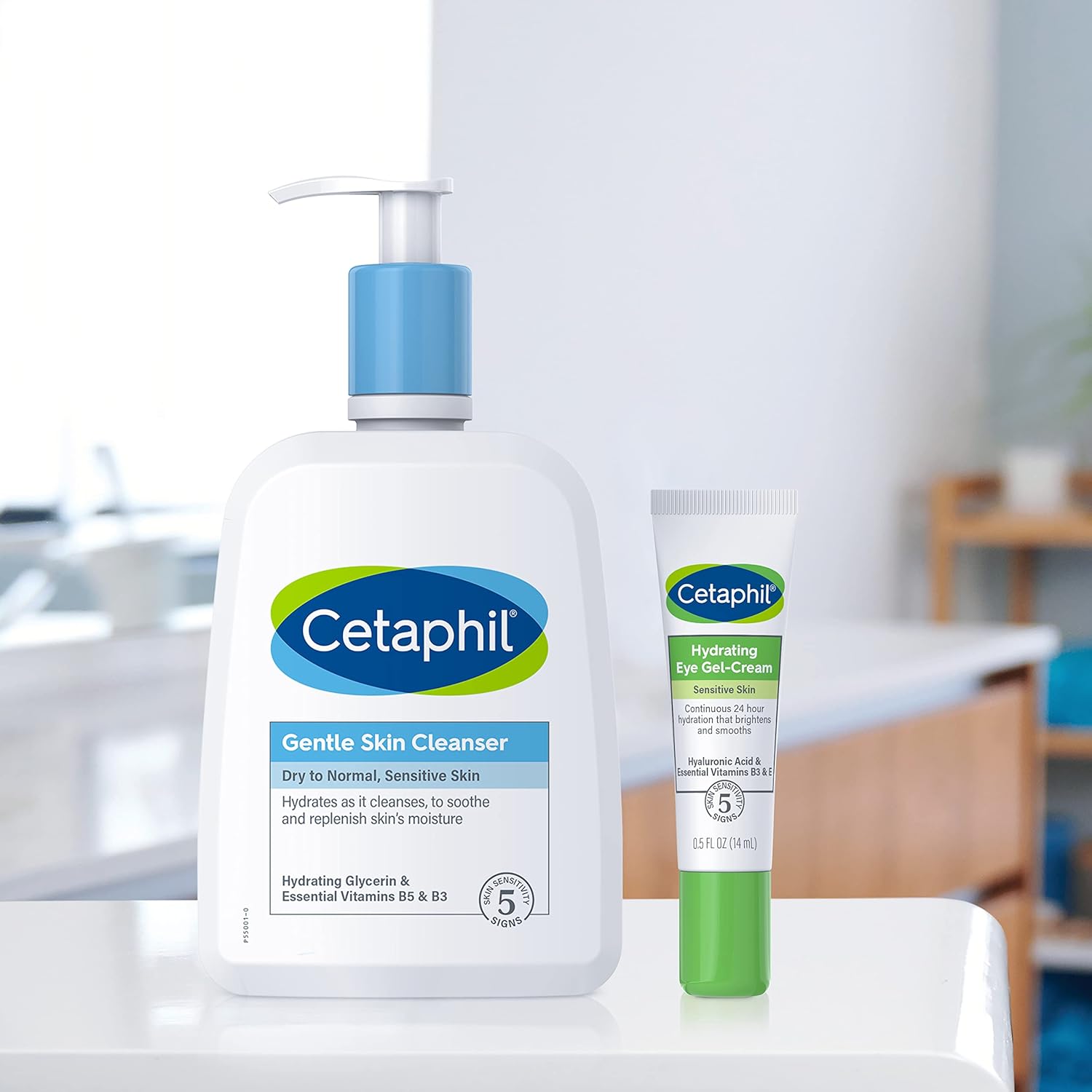Cetaphil Hydrating Eye Gel-Cream – Mindful Morning Skincare Step for Smoother Under-Eyes, Lightweight Gel-Cream