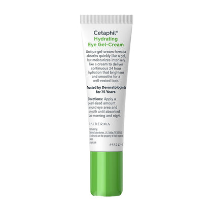 Cetaphil Hydrating Eye Gel-Cream – Mindful Morning Skincare Step for Smoother Under-Eyes, Lightweight Gel-Cream