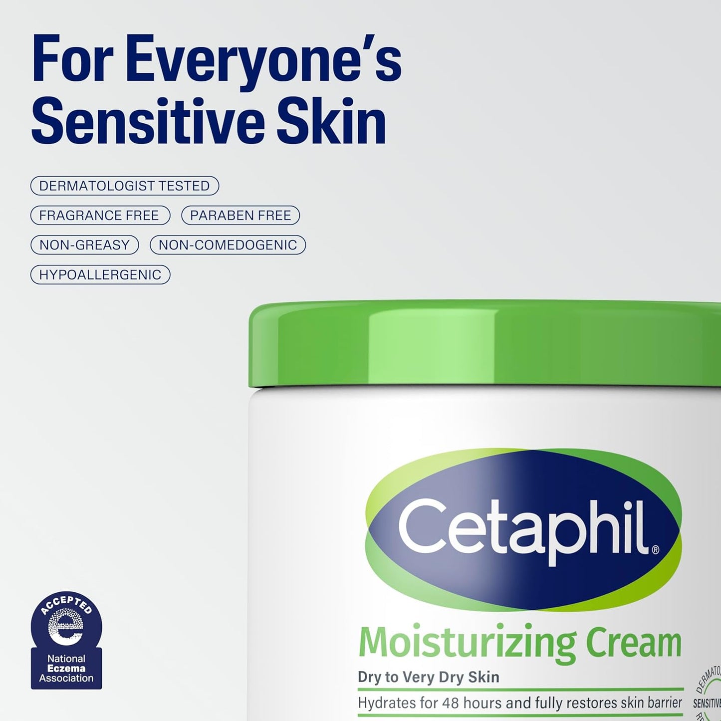 Cetaphil Moisturizing Cream – Single-Step Hydration for Simple, Clutter-Free Vanities