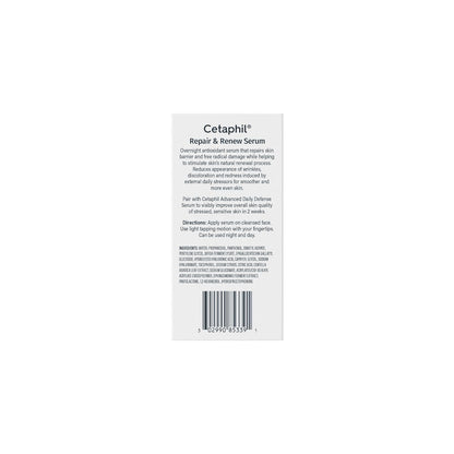 Cetaphil Repair & Renew Night Serum for Sensitive Skin – Dermatologist-Recommended Overnight Hydration & Soothing Treatment