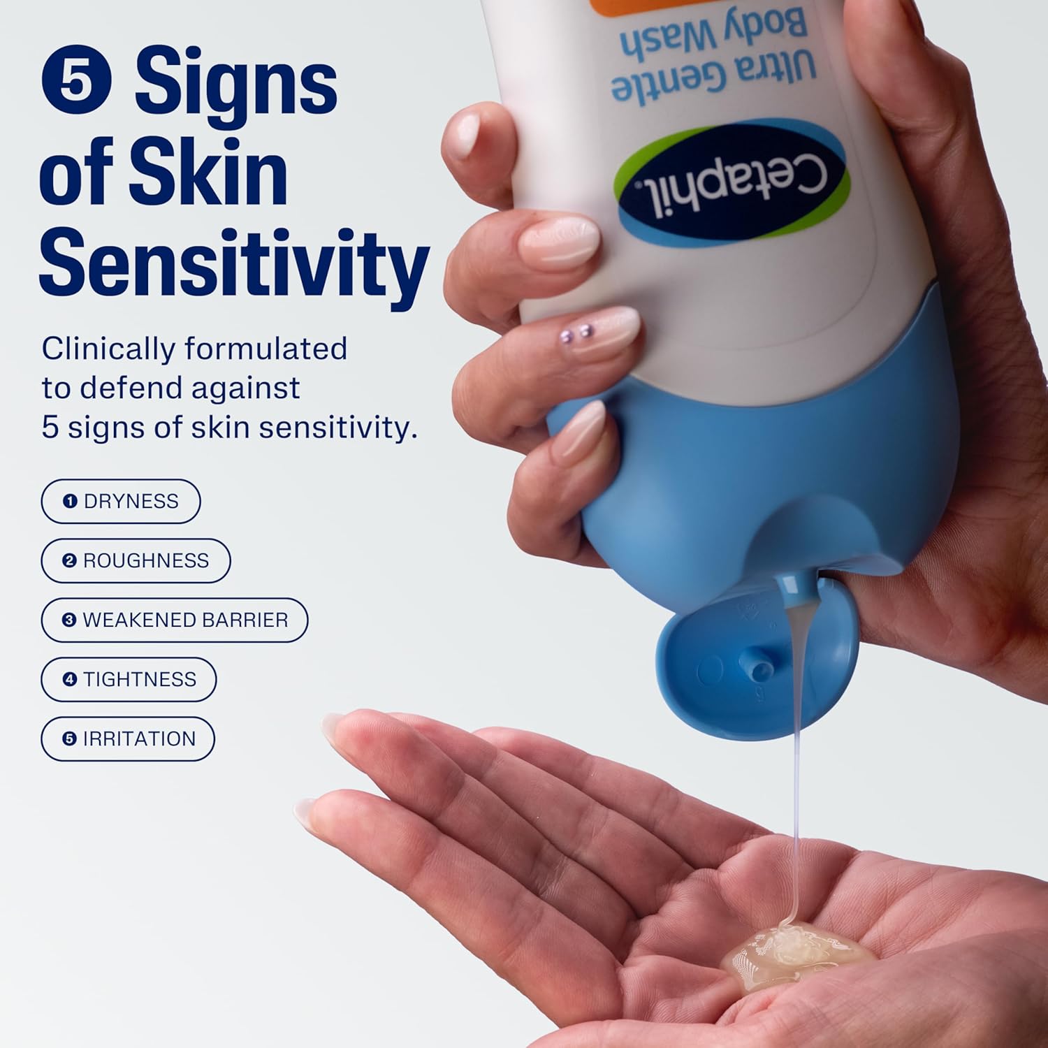 Cetaphil Ultra Gentle Body Wash – Nighttime Wind-Down Shower Ritual for Sensitive, Reactive Skin