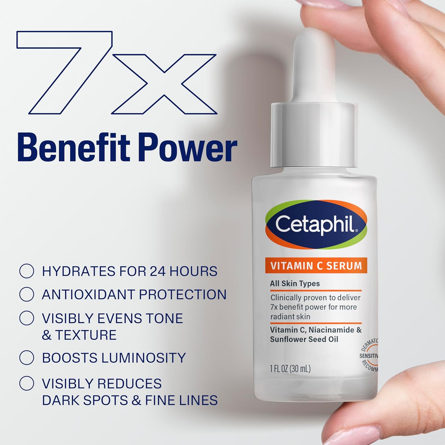 Cetaphil Vitamin C Serum – Streamlined Brightening Step for an Uncluttered Vanity Counter
