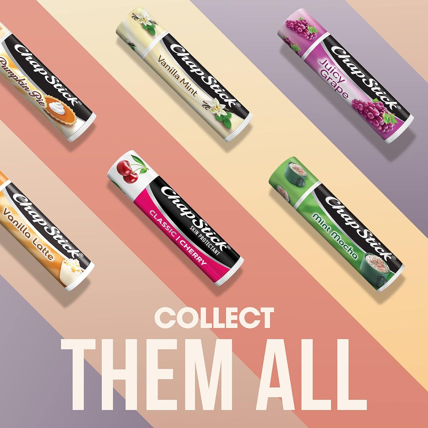 ChapStick Classic Cherry Lip Balm 3-Pack – Simple Paraben-Free Lip Care for Clutter Free Counters and Drawers