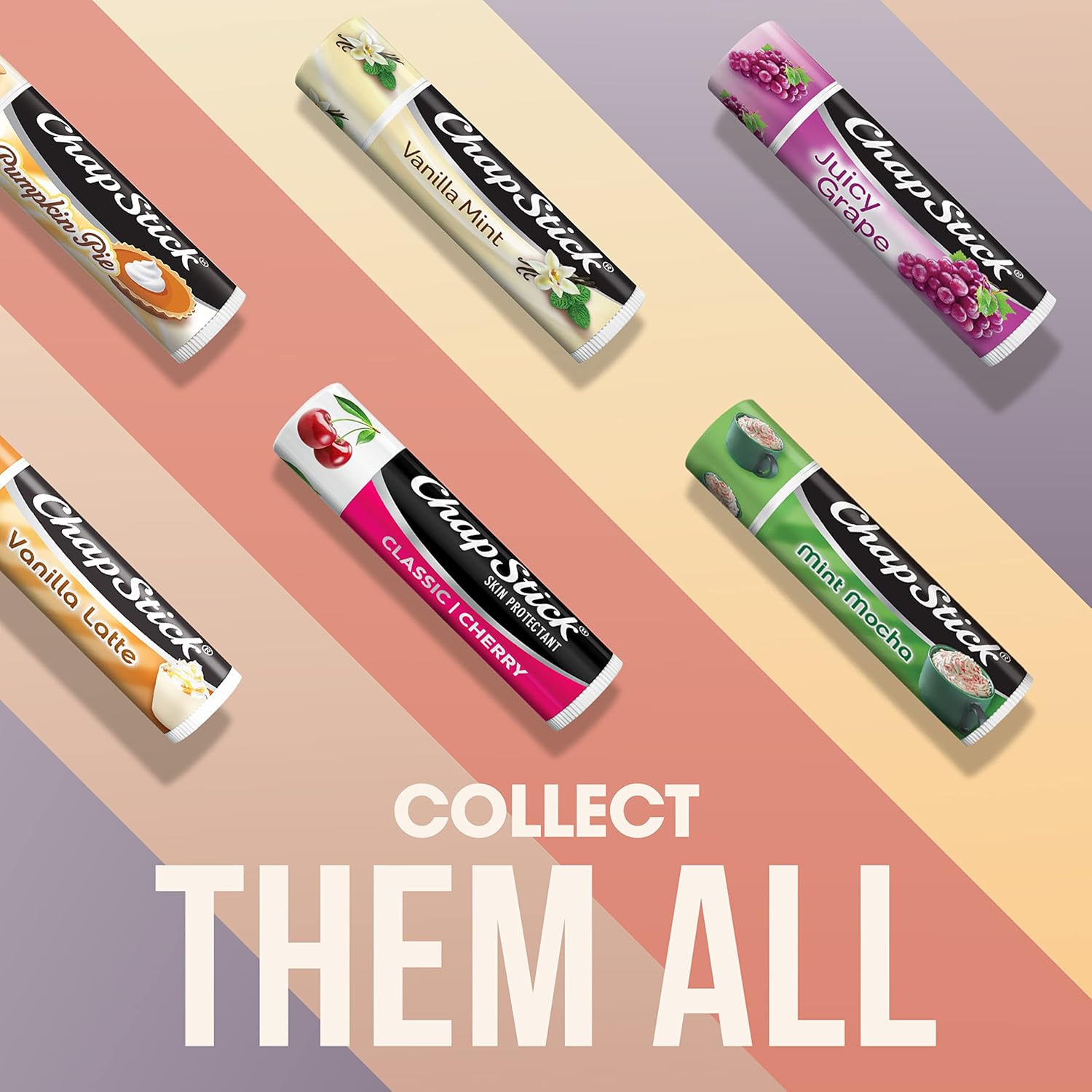 ChapStick Classic Cherry Lip Balm 3-Pack – Simple Paraben-Free Lip Care for Clutter Free Counters and Drawers