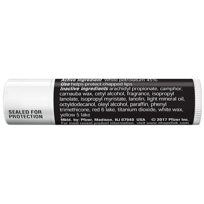 ChapStick Classic Original Lip Balm Tubes – Streamlined Lip Care Staple for Capsule Bathroom Counters and Clean Vanity Displays