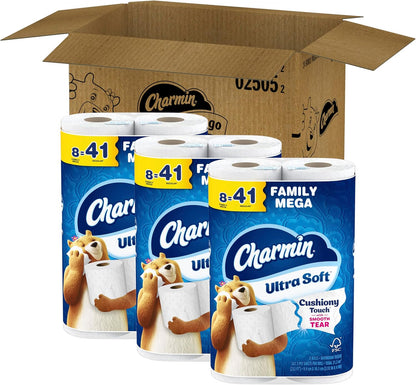 Charmin Ultra Soft Bath Tissue – Family Mega Rolls Engineered to Protect Older Pipes and Septic Systems in Family Homes