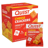Quest Nutrition Cheese Crackers – Protein-Packed Lunchbox Snack for School Days, Spicy Cheddar 4-Count