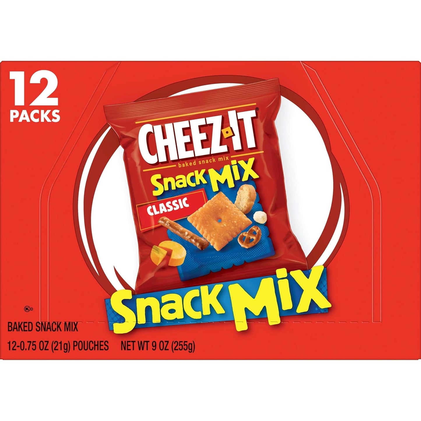 Cheez-It Snack Mix, Workplace Snack Variety Pack, Pre-Portioned Pouches for Conference Rooms and Reception Areas