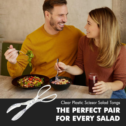 Chef Craft Premium Salad Scissor Tongs – Less-Is-More 11.25 inch Tongs for Intentional Kitchens, Disassembles Flat for Storage