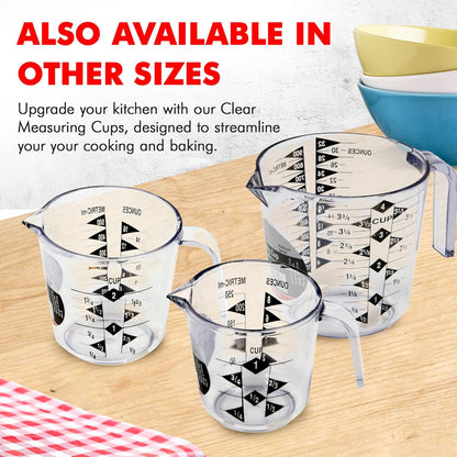 Chef Craft Select Clear Measuring Cup – Drop-Resistant Kitchen Measuring Cup for Safer Everyday Cooking