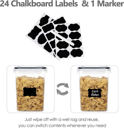 CHEFSTORY BPA-Free Food Storage Set — Mindful Pantry Organization for Whole-Food, Wellness-Focused Homes