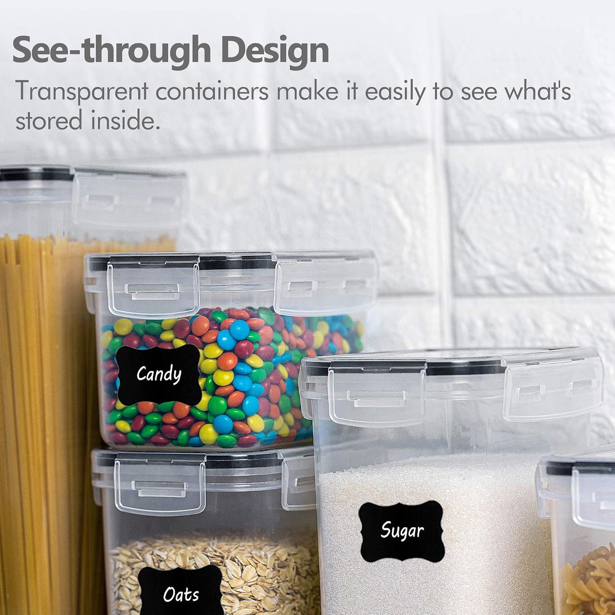 CHEFSTORY BPA-Free Food Storage Set — Mindful Pantry Organization for Whole-Food, Wellness-Focused Homes