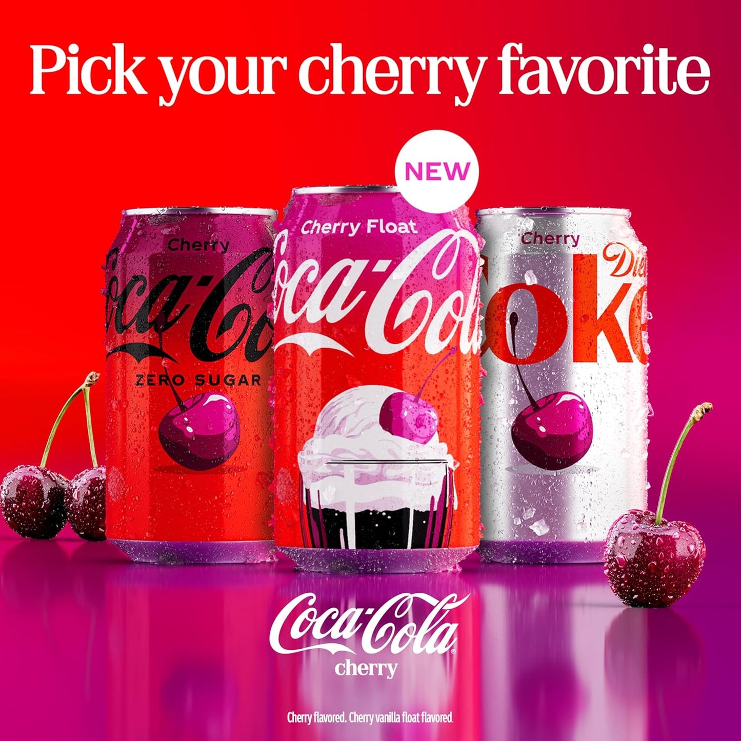 cherry and vanilla flavor profile inspired by classic soda fountain cherry floats