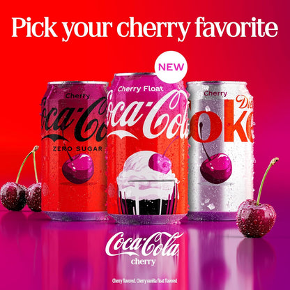cherry flavor variant layered on coca-cola zero sugar base