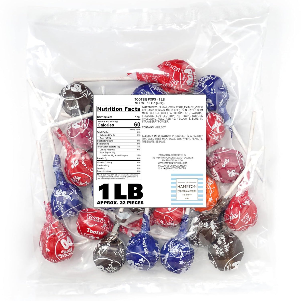 chewy chocolate center encased in a hard candy fruit-flavored shell