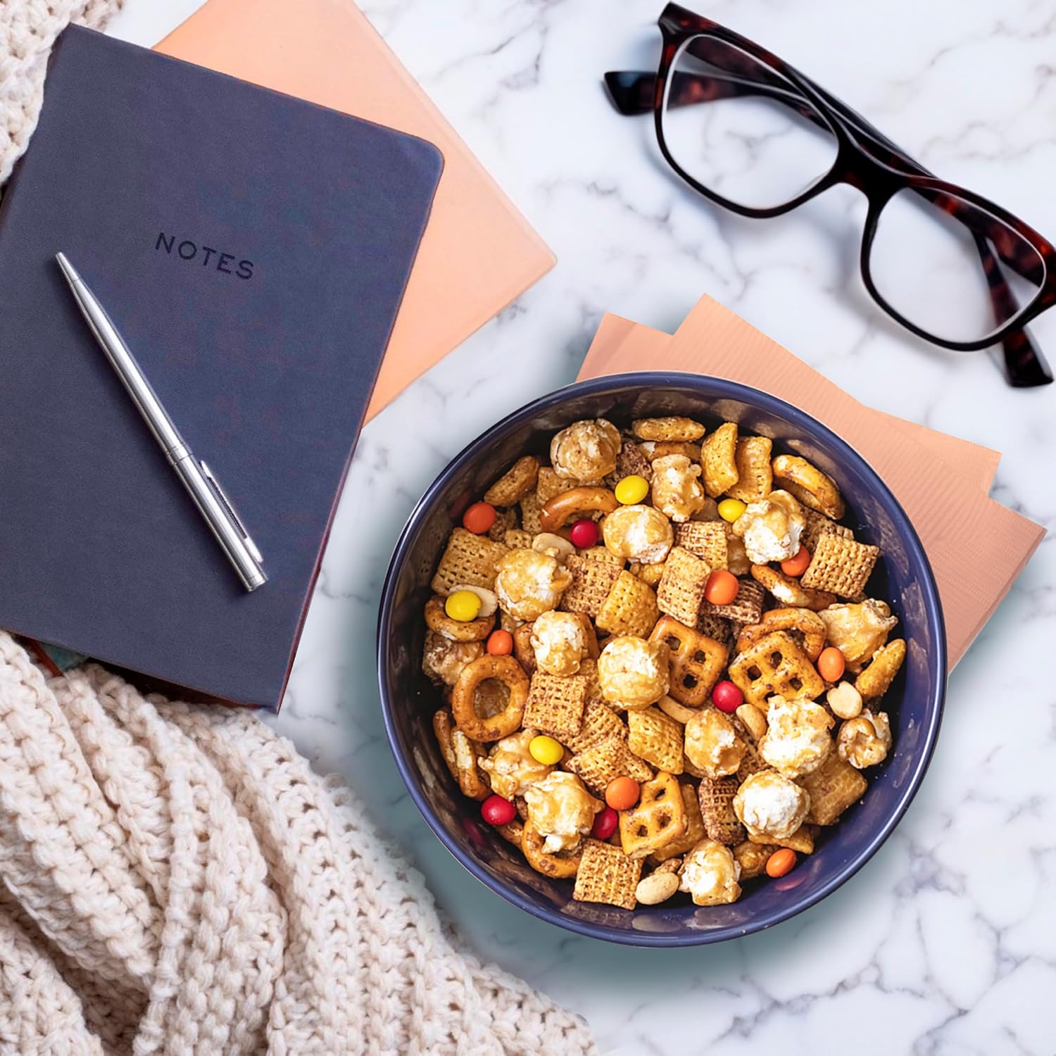 Chex Mix Turtle Snack Mix – Easy Hostess Gift Bag for Housewarming Parties and Holiday Visits