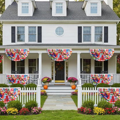 Child-Safe International Flags – Durable Pleated Fan Set Perfect for Nurseries & Kids' Bedrooms