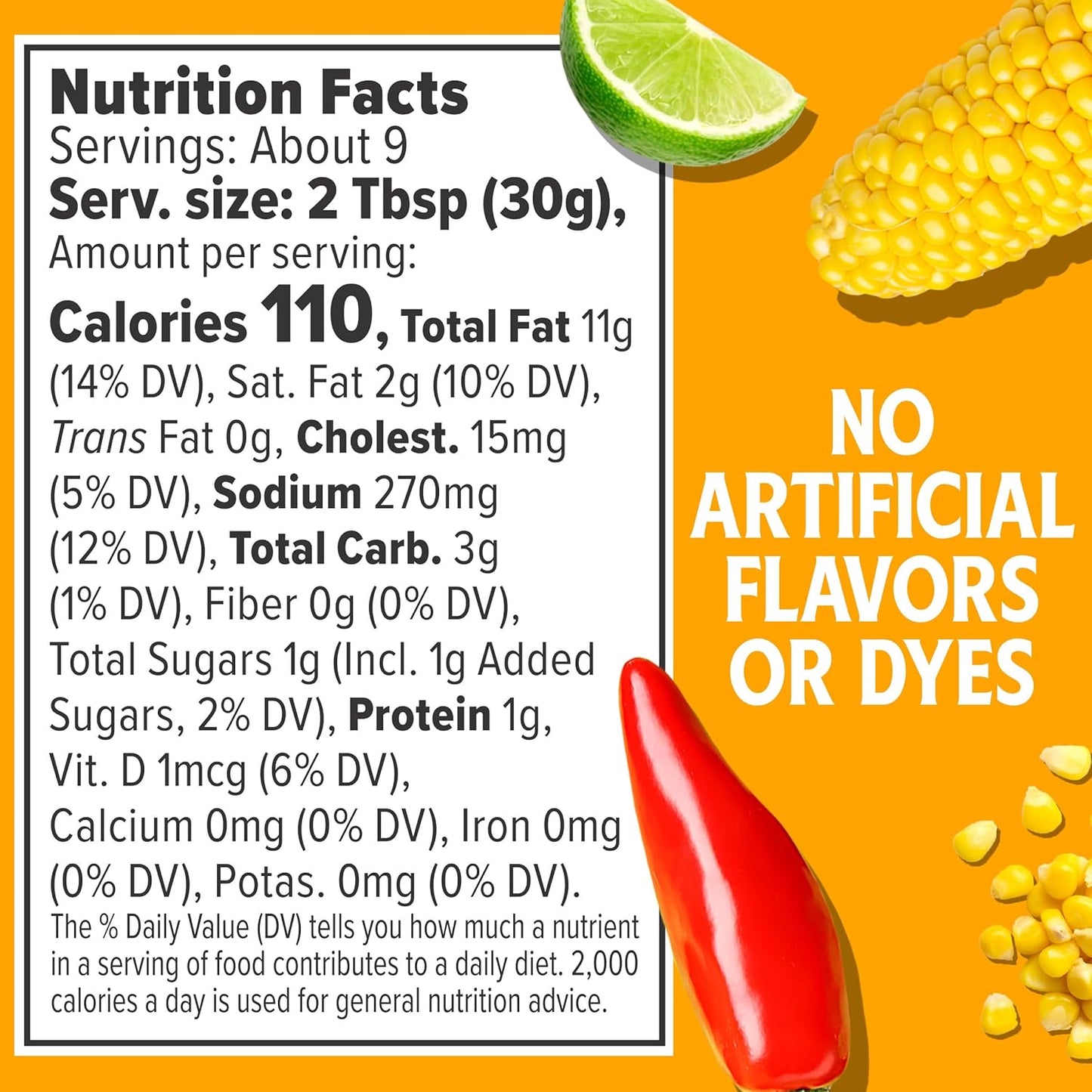 chipotle, lime, and corn flavor combination inspired by mexican elote