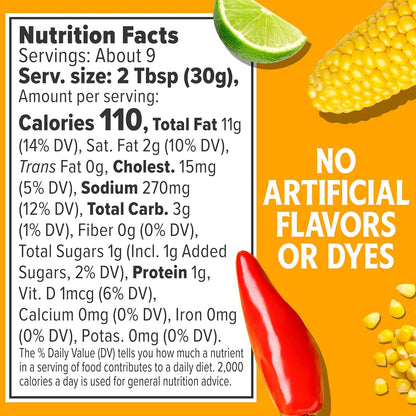 chipotle, lime, and corn flavor combination inspired by mexican elote