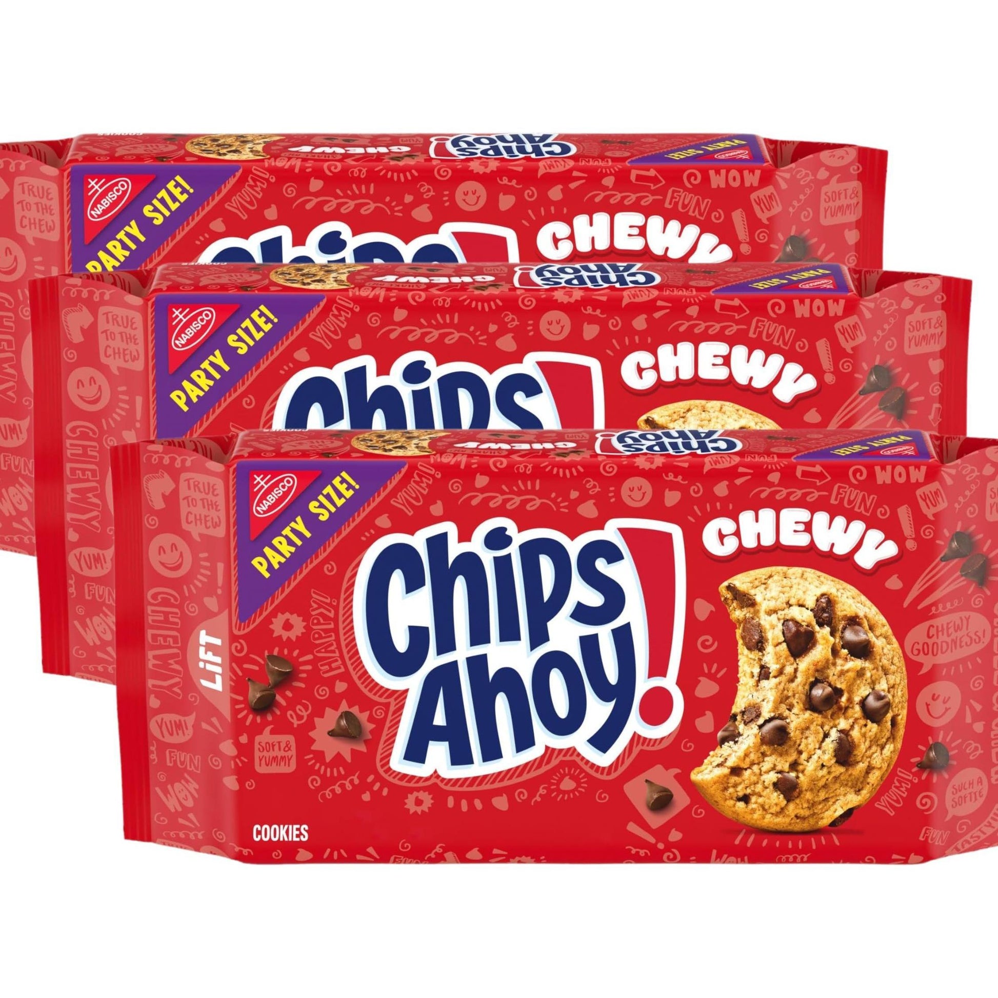 CHIPS AHOY! Chewy Chocolate Chip Cookies Lunch Box Snack for Kids School Cafeteria Treat