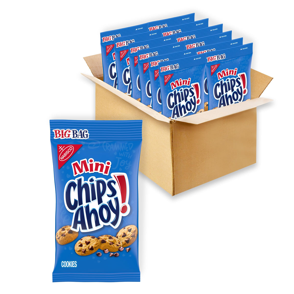CHIPS AHOY! Minimal Prep Cookie Assortment with Chewy Confetti Cake and Original Chocolate Chip, Resealable Pouches for Intentional Snacking