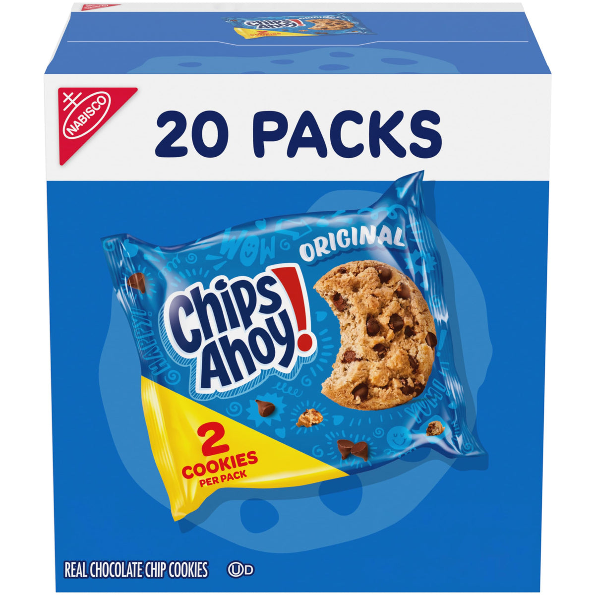 CHIPS AHOY! Minimal Prep Cookie Assortment with Chewy Confetti Cake and Original Chocolate Chip, Resealable Pouches for Intentional Snacking