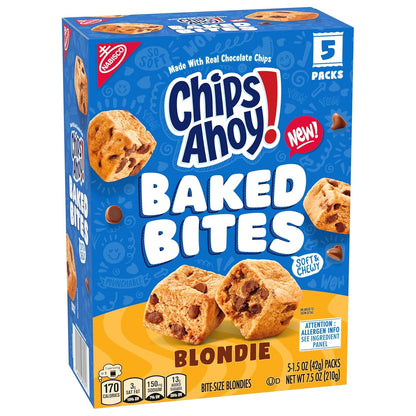 CHIPS AHOY! Soft Blondie Bites Individually Wrapped Treats for Holiday Gift Baskets