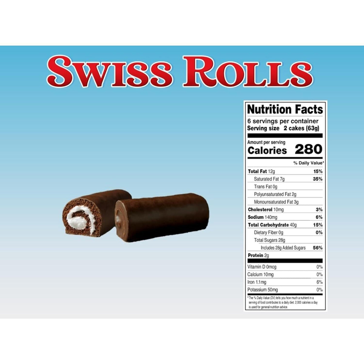 chocolate cake sponge rolled around sweet creme filling