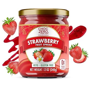 ChocZero Monk Fruit Blueberry Jam – Calorie-Conscious Pantry Staple for Wellness Meal Prep