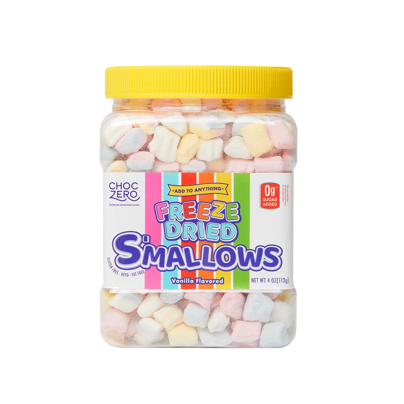 ChocZero Sugar Free Marshmallows – Kid-Friendly Lunchbox Topping for School Snacks, No Added Sugar