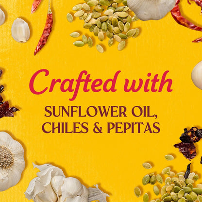 Cholula Chili Crisp Chiles & Pepitas – Gourmet Hostess Gift for Women Who Love Mexican Food, 8 oz Pantry Jar