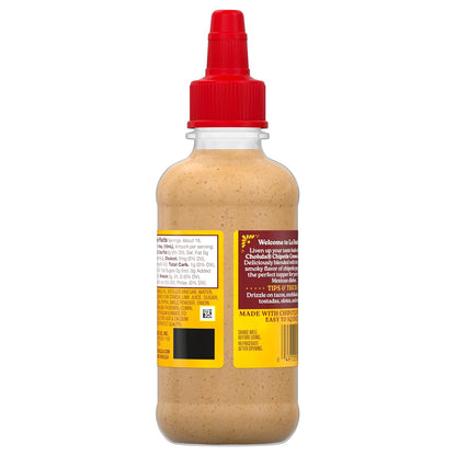 Cholula Chipotle Cremosa Sauce – Low-Carb Flavor Upgrade for Health-Conscious Home Cooks, 8 fl oz Squeezable Bottle