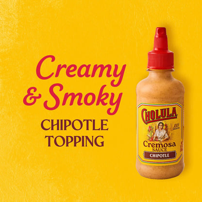 Cholula Chipotle Cremosa Sauce – Low-Carb Flavor Upgrade for Health-Conscious Home Cooks, 8 fl oz Squeezable Bottle