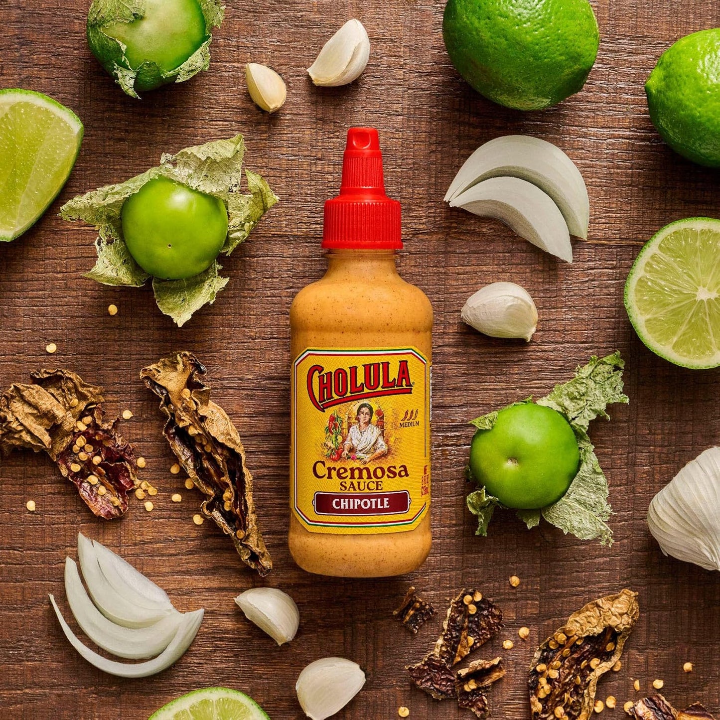 Cholula Chipotle Cremosa Sauce – Low-Carb Flavor Upgrade for Health-Conscious Home Cooks, 8 fl oz Squeezable Bottle