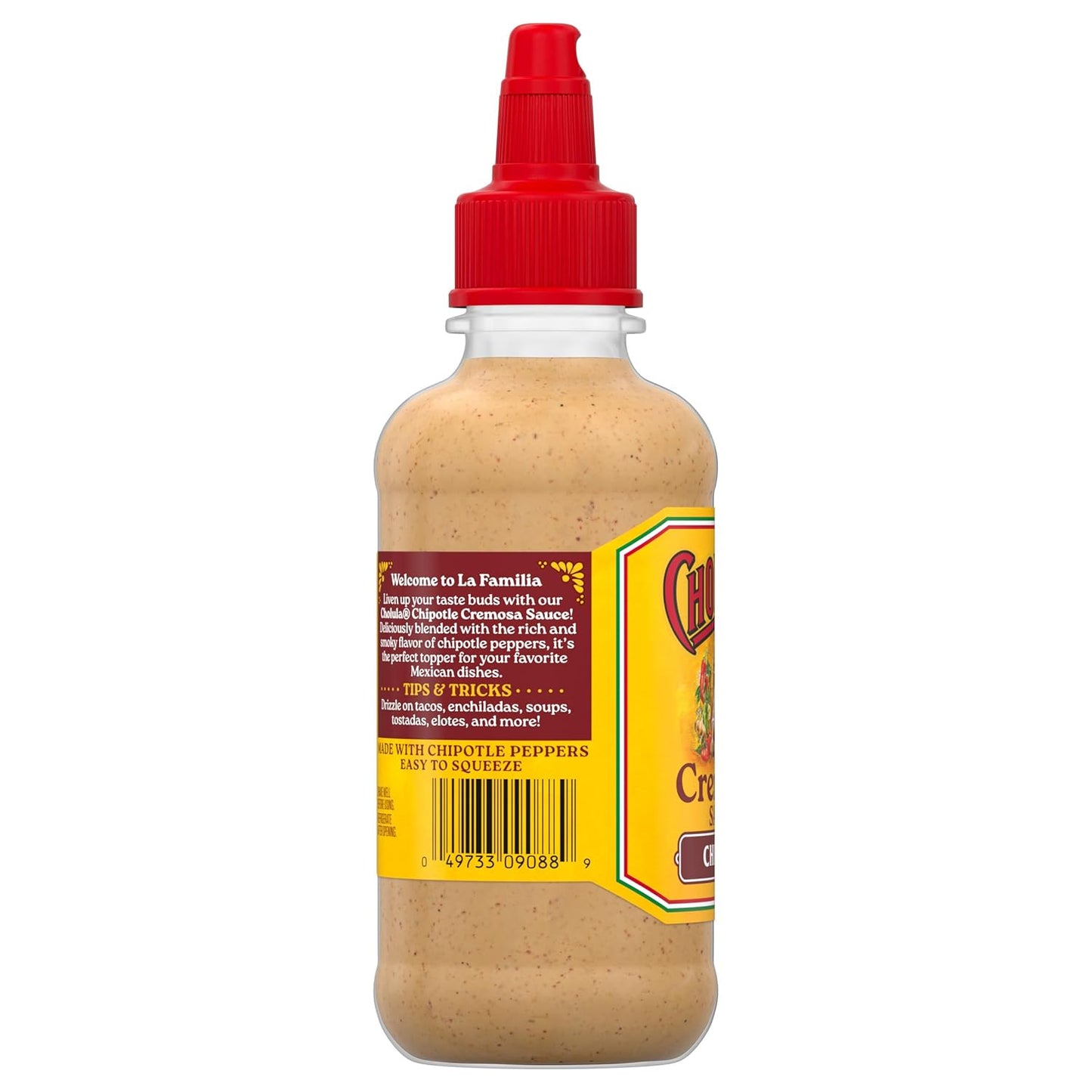 Cholula Chipotle Cremosa Sauce – Low-Carb Flavor Upgrade for Health-Conscious Home Cooks, 8 fl oz Squeezable Bottle
