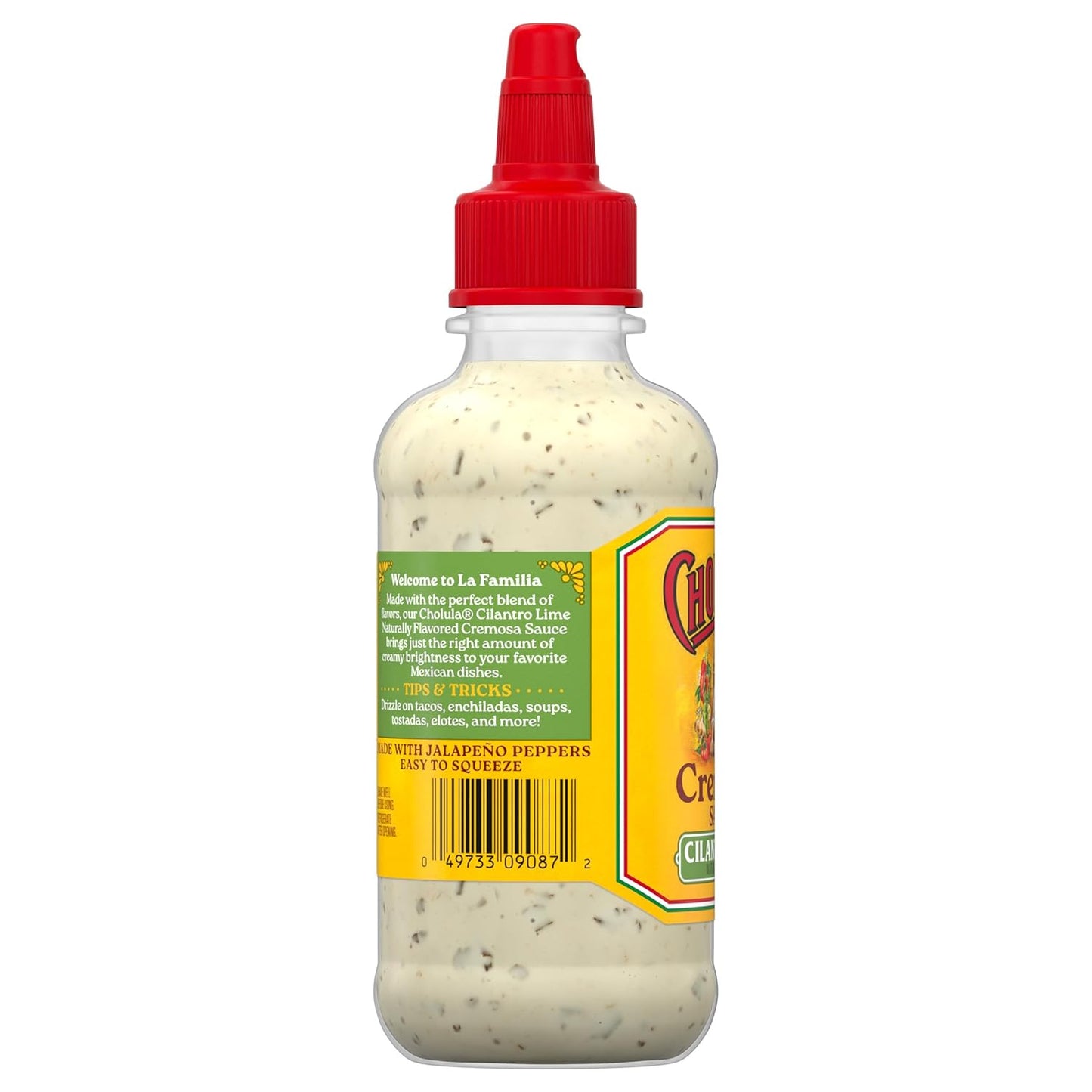 Cholula Cilantro Lime Cremosa Sauce – Quick Weeknight Drizzle for Meal Prep Bowls, Tacos & Grain Salads, 8 fl oz Squeezable