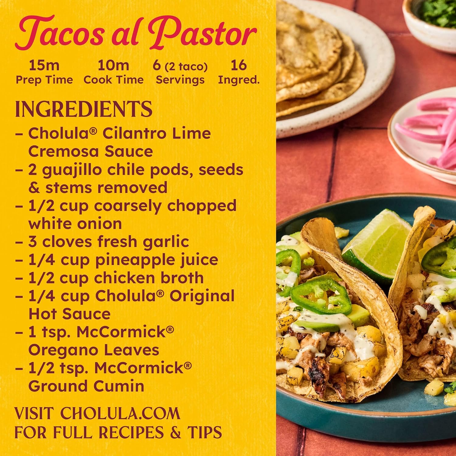 Cholula Cilantro Lime Cremosa Sauce – Quick Weeknight Drizzle for Meal Prep Bowls, Tacos & Grain Salads, 8 fl oz Squeezable