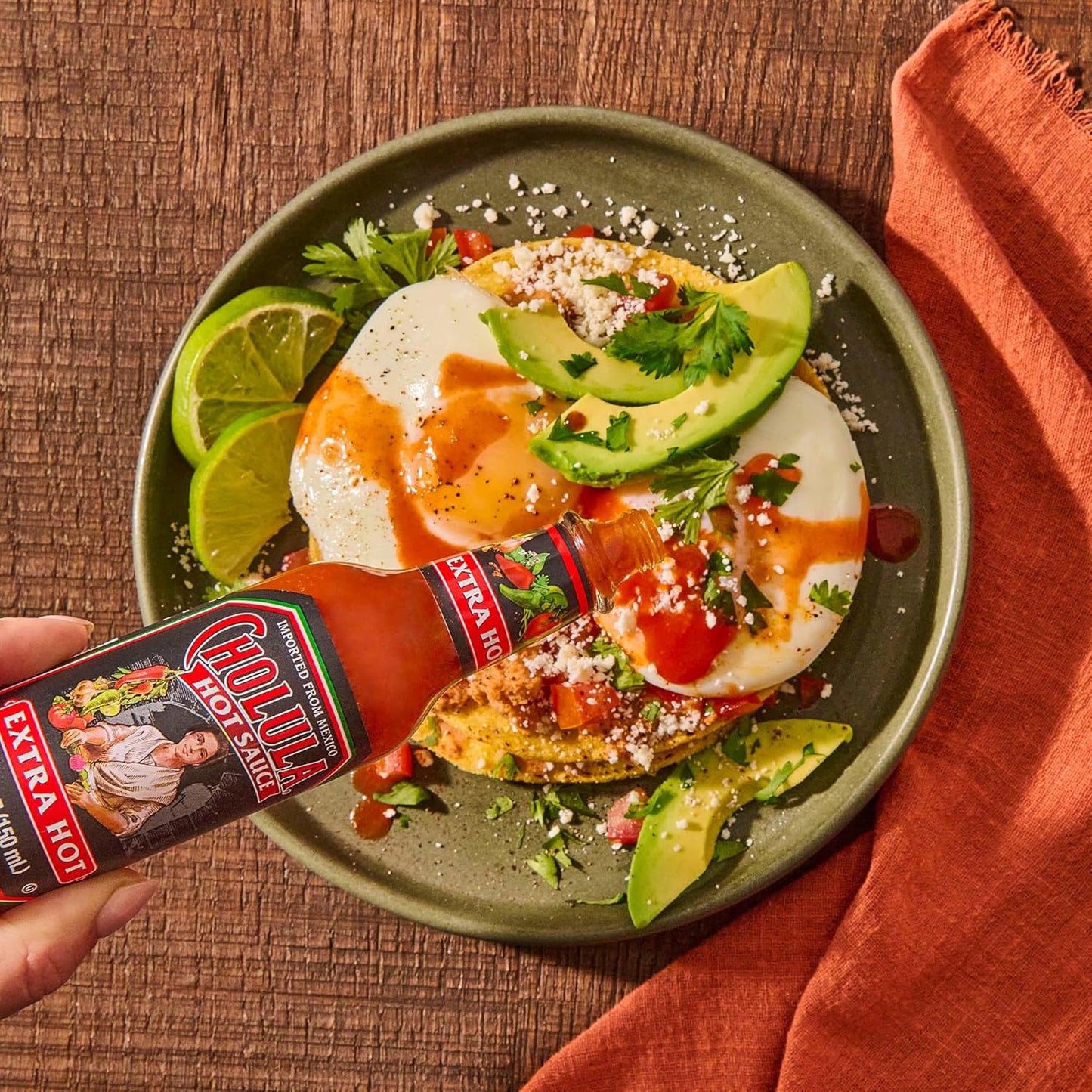 Cholula Extra Hot Sauce – Outdoor Patio Taco Topping, Arbol & Piquin Pepper Blend, 5 fl oz