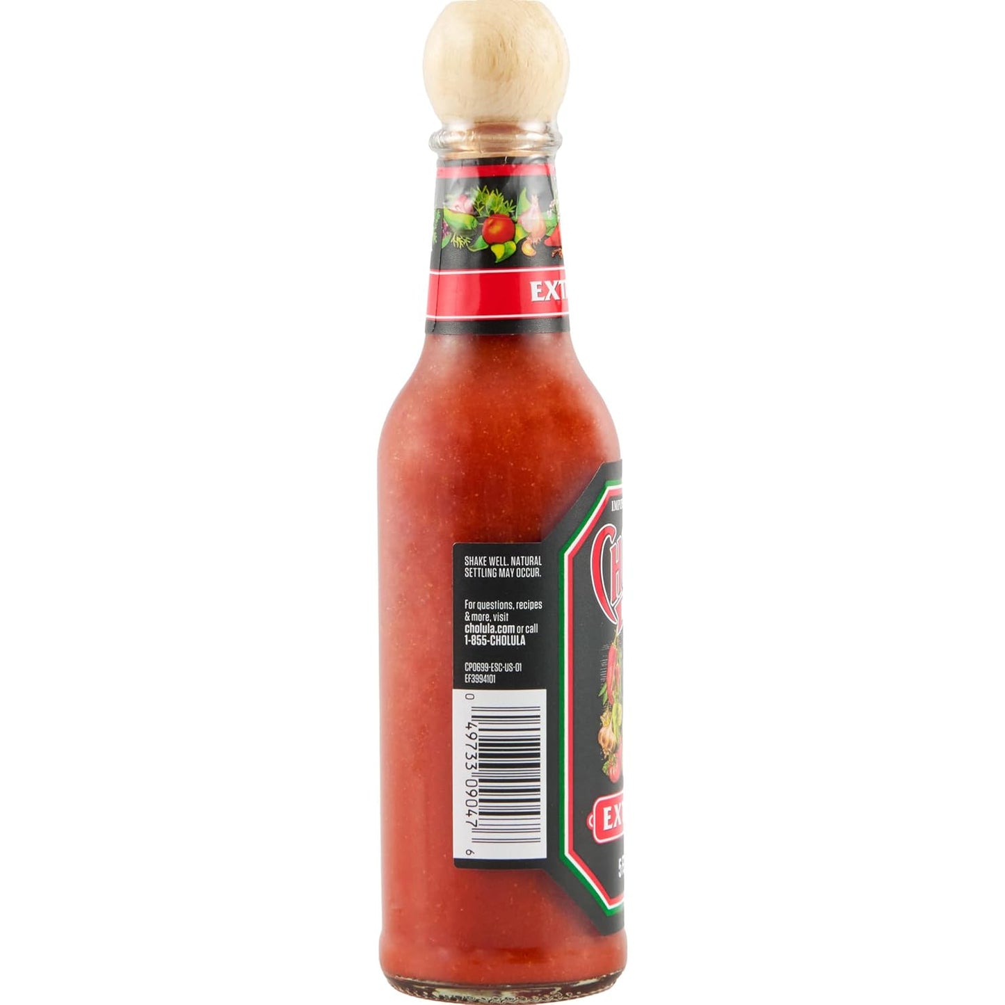 Cholula Extra Hot Sauce – Outdoor Patio Taco Topping, Arbol & Piquin Pepper Blend, 5 fl oz