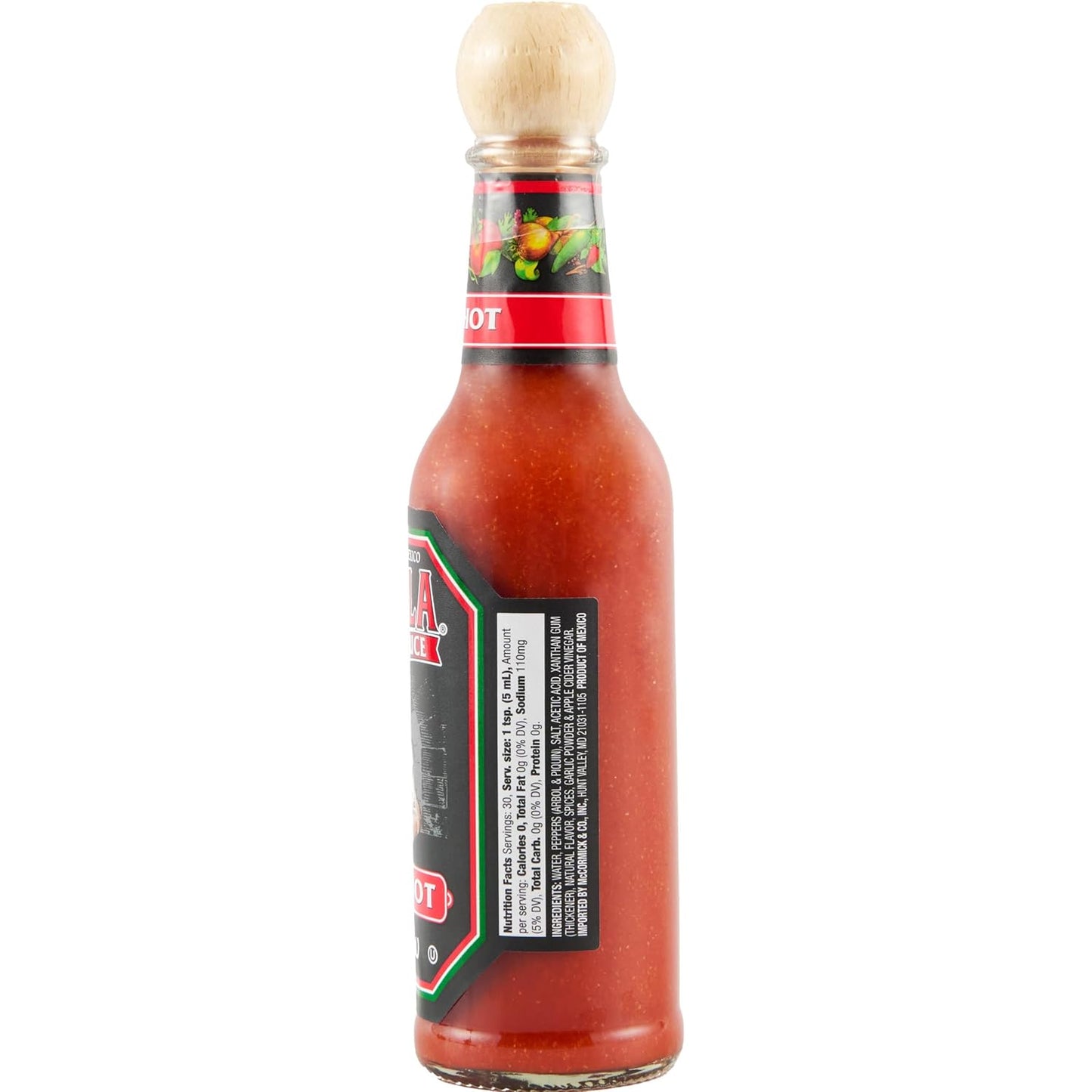 Cholula Extra Hot Sauce – Outdoor Patio Taco Topping, Arbol & Piquin Pepper Blend, 5 fl oz