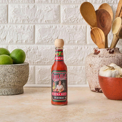 Cholula Extra Hot Sauce – Outdoor Patio Taco Topping, Arbol & Piquin Pepper Blend, 5 fl oz