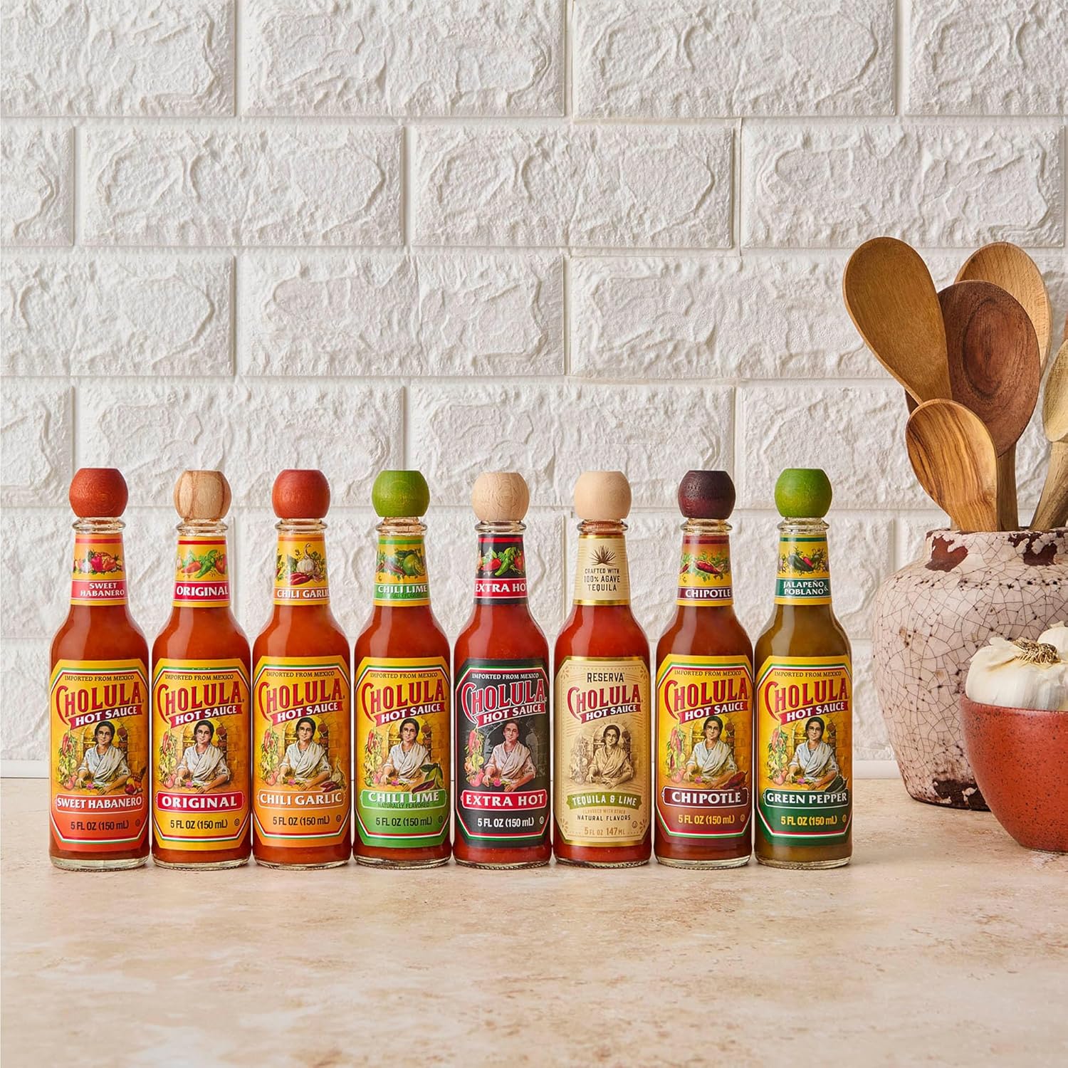 Cholula Extra Hot Sauce – Outdoor Patio Taco Topping, Arbol & Piquin Pepper Blend, 5 fl oz