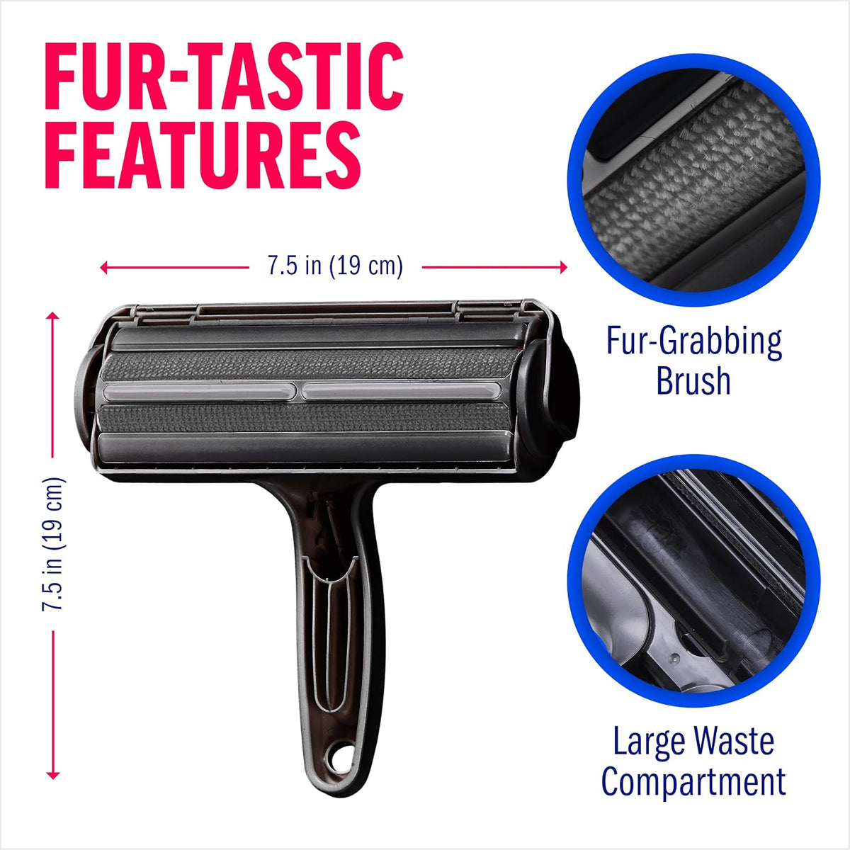 ChomChom Roller Pet Hair Remover – Functional Elegance for Modern Apartments, Compact Lint Roller for Pet Owners