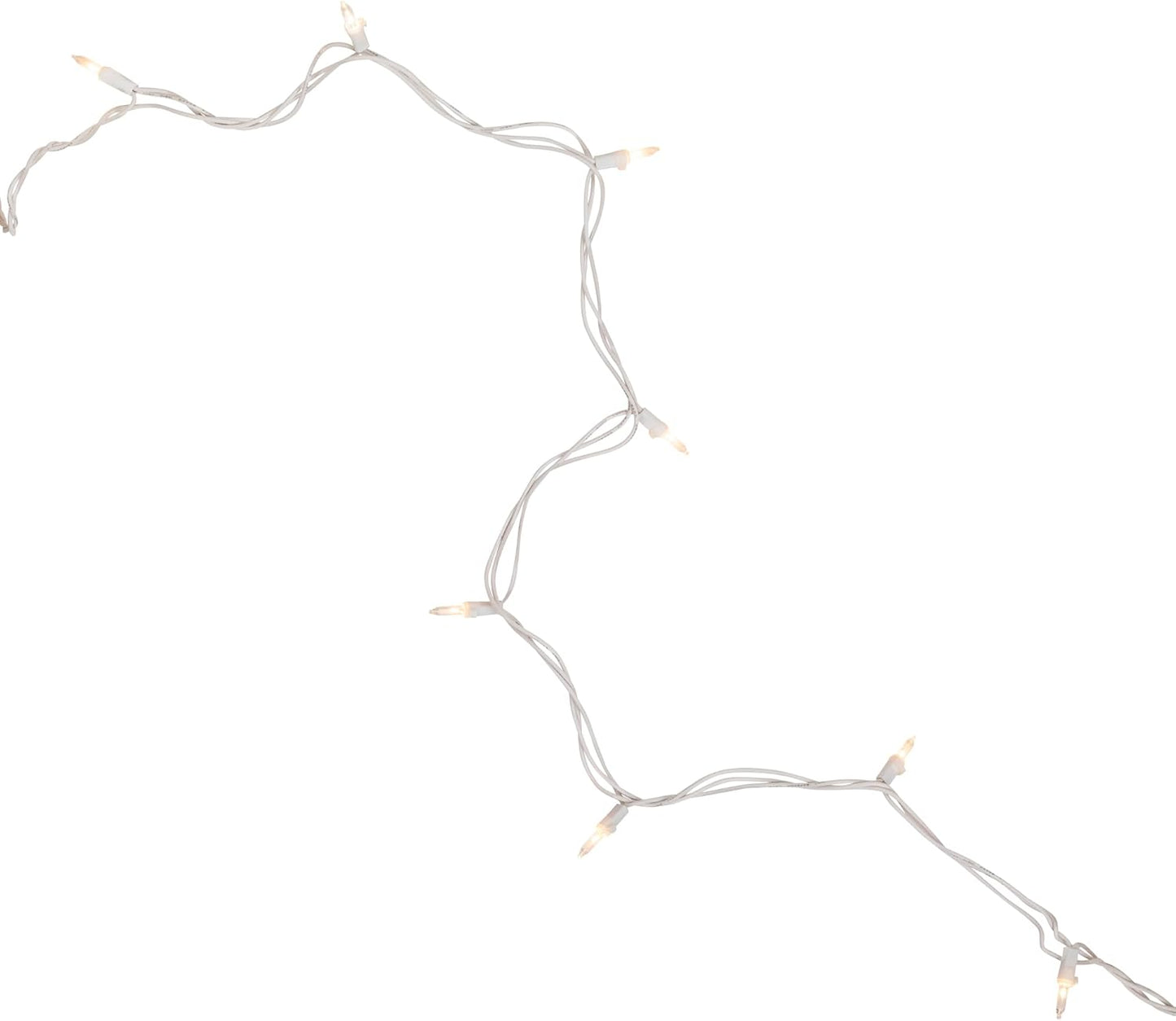 Christmas Co. Clear Incandescent Mini Lights – Warm White Glow for Bedroom Window Frame Decor